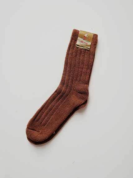 60s Brown Ski Socks