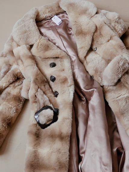 60s Light Fur Coat